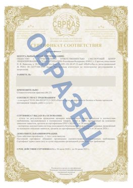 Образец Сертификат СТО 01.064.00220722.2-2020 Невинномысск Сертификат СТО 01.064.00220722.2-2020 